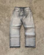 Grey Panelled Wide-Leg Jeans — 0024 - view 1