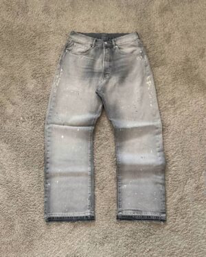 Grey Panelled Wide-Leg Jeans — 0024 - view 1