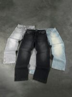 Grey Washed Wide-Leg Jeans — 0112 - view 31