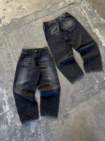 Blue and Black Patchwork Jeans — 268 - view 3