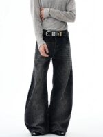 Black Washed Wide-Leg Jeans — 274 - view 20