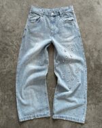 Light Blue Graphic Jeans — GLS01 - view 5