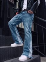 Blue Embellished Jeans — 99402 - view 2
