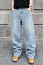 Light Blue Graphic Jeans — GLS01 - view 8