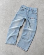 Light Blue Graphic Jeans — GLS01 - view 24