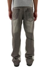 Grey Side-Panel Wide-Leg Jeans — 0015 - view 17
